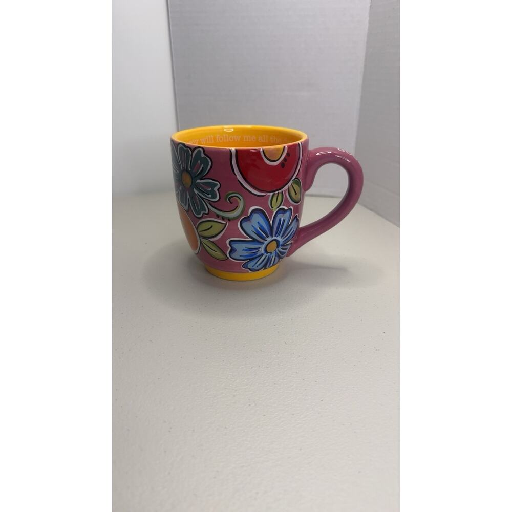 Goodness Mercy Floral Mug